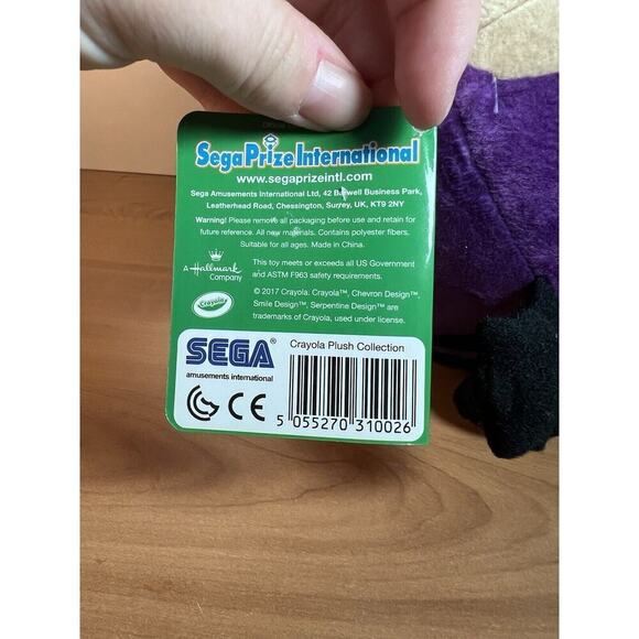 Crayola Plush - Purple Colored Pencil Plush 10” - SEGA International Prizes New! - Picture 8 of 9
